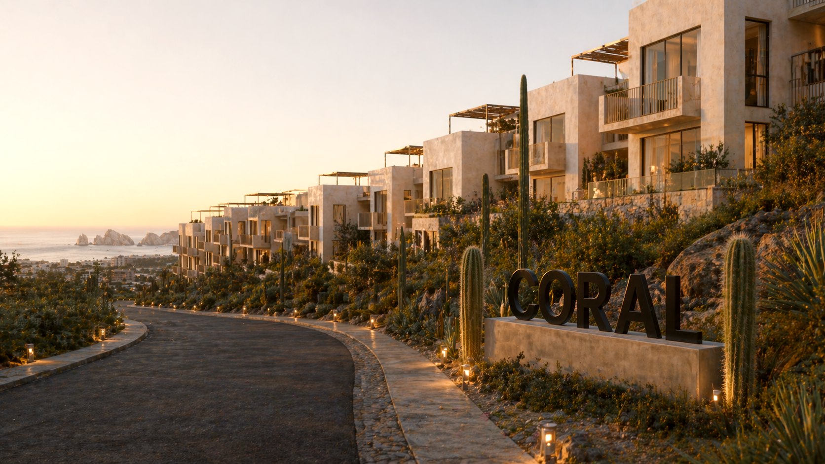 Desarrollo residencial CORAL en Los Cabos.